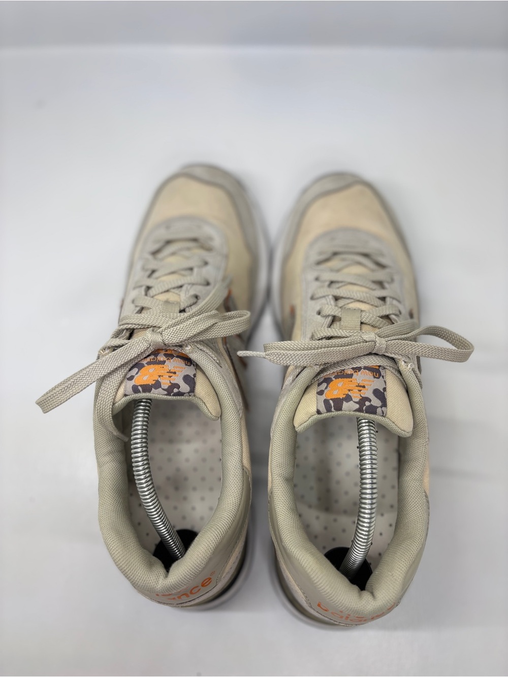 New Balance 515 Retro ML515OBM Men’s Size 12 Gray Beige Suede Mesh Sneakers - Picture 12 of 15